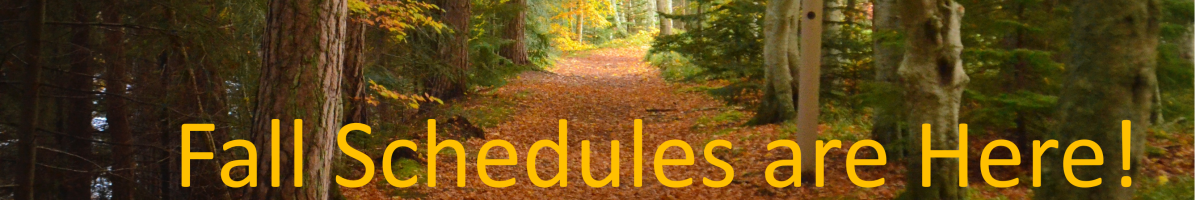 Fall Schedule here
